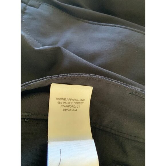 Rhône mens pants black 33 waist 32 inseam slim leg  soft stretch - Picture 11 of 11